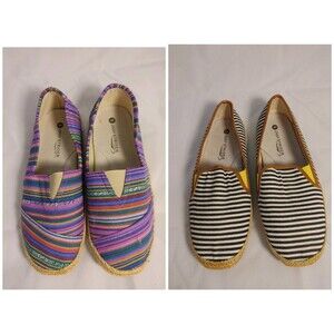 Bundle of 2 Easy Strider Shoes Size 5 Slip-on Espadrilles